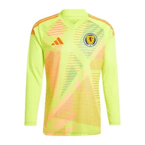 Schotland Doelman Shirt EK 2024 Lange Mouwen Geel Schotland Doelman Shirt EK 2024 Lange Mouwen Geel