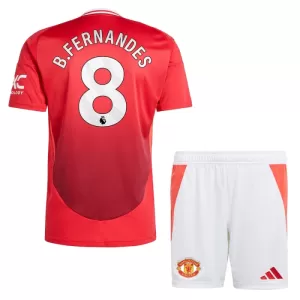 Manchester United Bruno Fernandes 8 Thuistenue Kinderen 24/25 Manchester United Bruno Fernandes 8 Thuistenue Kinderen 24/25