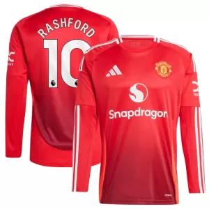 Manchester United Marcus Rashford 10 Thuisshirt 24/25 Lange Mouwen Manchester United Marcus Rashford 10 Thuisshirt 24/25 Lange Mouwen