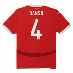 Oostenrijk Kevin Danso 4 Thuisshirt EK 2024 Oostenrijk Kevin Danso 4 Thuisshirt EK 2024