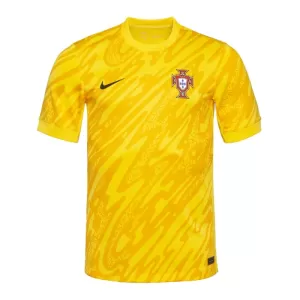 Portugal Diogo Costa 22 Doelman Shirt EK 2024 Geel