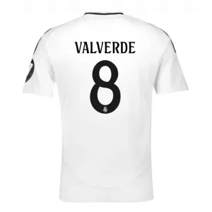 Real Madrid Federico Valverde 8 Thuisshirt 24/25 Real Madrid Federico Valverde 8 Thuisshirt 24/25