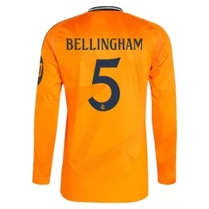 Real Madrid Jude Bellingham 5 Uitshirt 24/25 Lange Mouwen Real Madrid Jude Bellingham 5 Uitshirt 24/25 Lange Mouwen
