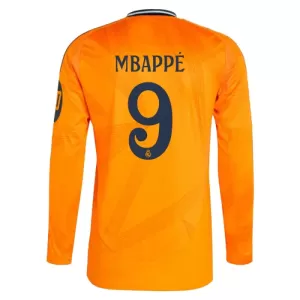 Real Madrid Kylian Mbappé 9 Uitshirt 24/25 Lange Mouwen Real Madrid Kylian Mbappé 9 Uitshirt 24/25 Lange Mouwen
