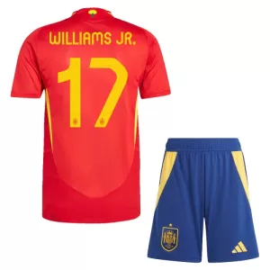 Spanje Williams JR 17 Thuistenue Kinderen EK 2024 Spanje Williams JR 17 Thuistenue Kinderen EK 2024
