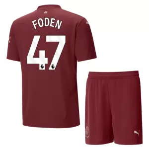 Manchester City Phil Foden 47 Derde Tenue Kinderen 24/25 Manchester City Phil Foden 47 Derde Tenue Kinderen 24/25