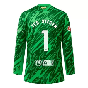 FC Barcelona Marc-André ter Stegen 1 Doelman Thuisshirt 24/25 Lange Mouwen FC Barcelona Marc-André ter Stegen 1 Doelman Thuisshirt 24/25 Lange Mouwen