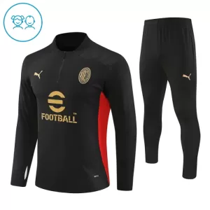 AC Milan Trainingssweaterset Kinderen 24/25 Zwart AC Milan Trainingssweaterset Kinderen 24/25 Zwart