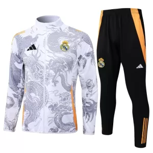 Real Madrid Trainingsjack Pak Dragon 24/25 Wit Real Madrid Trainingsjack Pak Dragon 24/25 Wit