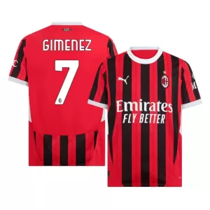 AC Milan Santiago Gimenez 7 Thuisshirt 24/25 AC Milan Santiago Gimenez 7 Thuisshirt 24/25