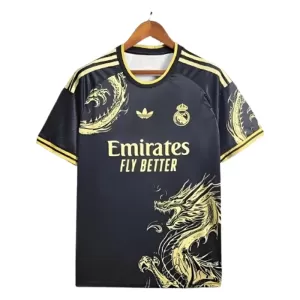 Real Madrid Shirt Dragon 24/25 Zwart Speciaal Real Madrid Shirt Dragon 24/25 Zwart Speciaal
