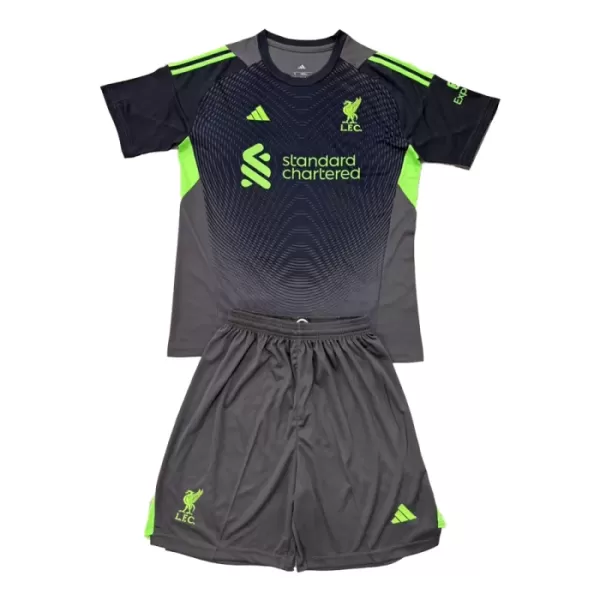 Liverpool Doelman Tenue Kinderen 25/26 Zwart
