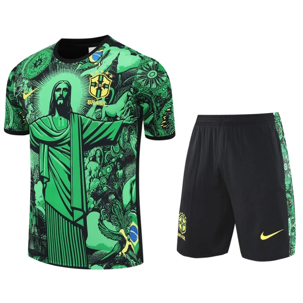 Brazilië Tenue Kinderen 24/25 Groente Speciaal Brazilië Tenue Kinderen 24/25 Groente Speciaal