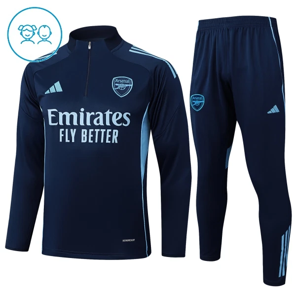 Arsenal Trainingssweaterset Kinderen 25/26 Marine Arsenal Trainingssweaterset Kinderen 25/26 Marine