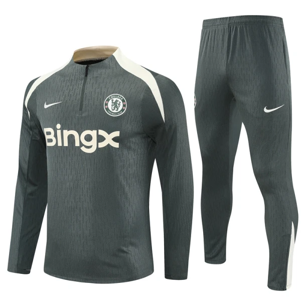 Chelsea Trainingssweaterset 25/26 Grijs Chelsea Trainingssweaterset 25/26 Grijs