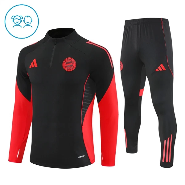 FC Bayern München Trainingssweaterset Kinderen 25/26 Zwart FC Bayern München Trainingssweaterset Kinderen 25/26 Zwart