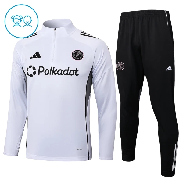 Inter Miami CF Trainingssweaterset Kinderen 25/26 Wit Inter Miami CF Trainingssweaterset Kinderen 25/26 Wit