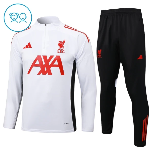 Liverpool Trainingssweaterset Kinderen 25/26 Wit