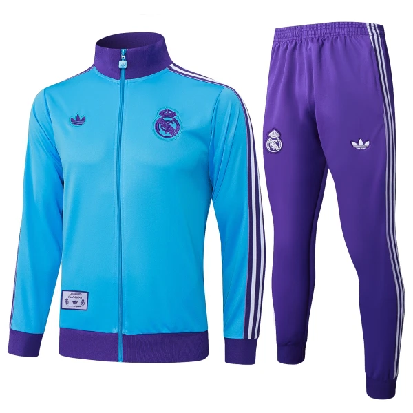 Real Madrid Trainingsjack Pak 25/26 Blauw Real Madrid Trainingsjack Pak 25/26 Blauw