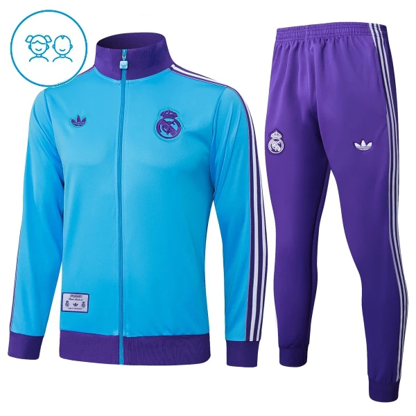 Real Madrid Trainingsjack Pak Kinderen 25/26 Blauw