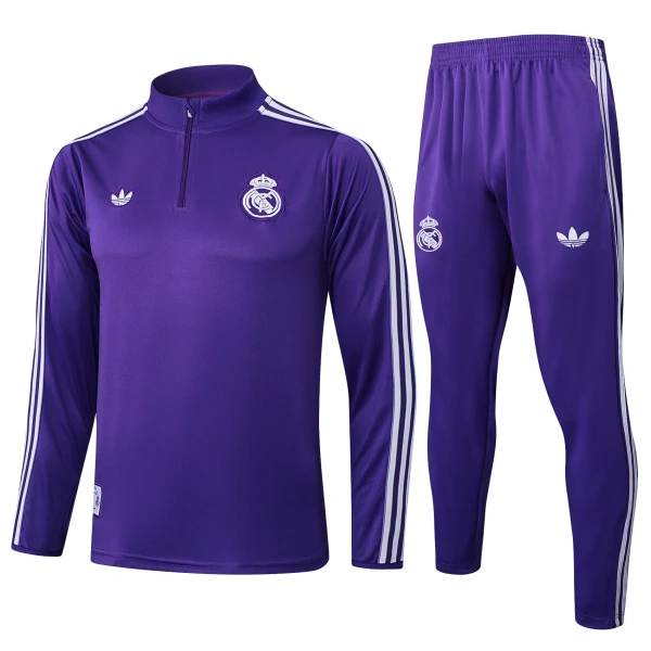 Real Madrid Trainingssweaterset 25/26 Paars Real Madrid Trainingssweaterset 25/26 Paars