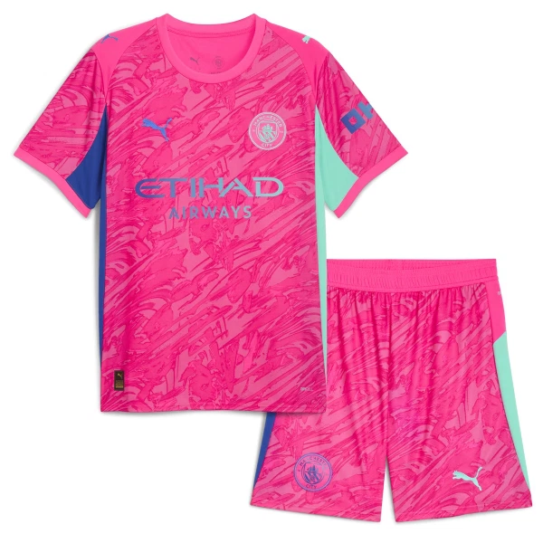 Manchester City Doelman Tenue Kinderen 25/26 Roze Manchester City Doelman Tenue Kinderen 25/26 Roze