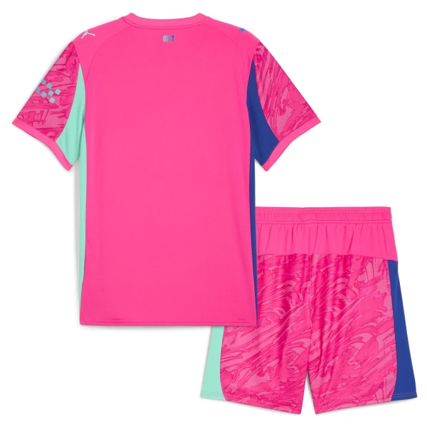 Manchester City Doelman Tenue Kinderen 25/26 Roze