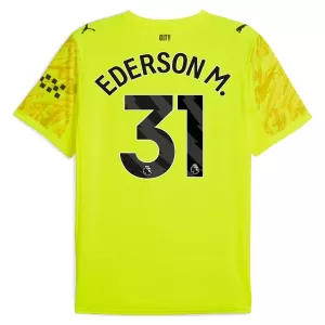 Manchester City Ederson Moraes M. 31 Doelman Shirt 25/26 Geel