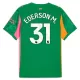 Manchester City Ederson Moraes M. 31 Doelman Shirt 25/26 Groente Manchester City Ederson Moraes M. 31 Doelman Shirt 25/26 Groente