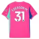 Manchester City Ederson Moraes M. 31 Doelman Shirt 25/26 Roze Manchester City Ederson Moraes M. 31 Doelman Shirt 25/26 Roze