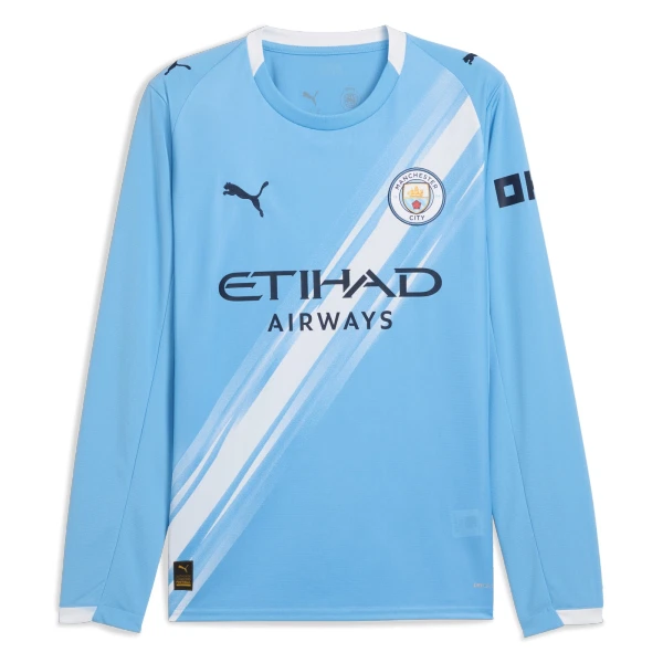 Manchester City Thuisshirt 25/26 Lange Mouwen Manchester City Thuisshirt 25/26 Lange Mouwen