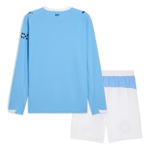 Manchester City Thuistenue Kinderen 25/26 Lange Mouwen