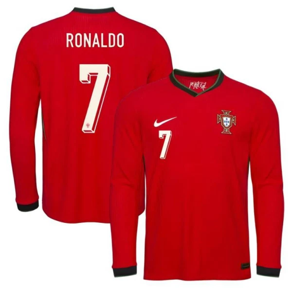 Portugal Cristiano Ronaldo 7 Thuisshirt 2025 Lange Mouwen Portugal Cristiano Ronaldo 7 Thuisshirt 2025 Lange Mouwen