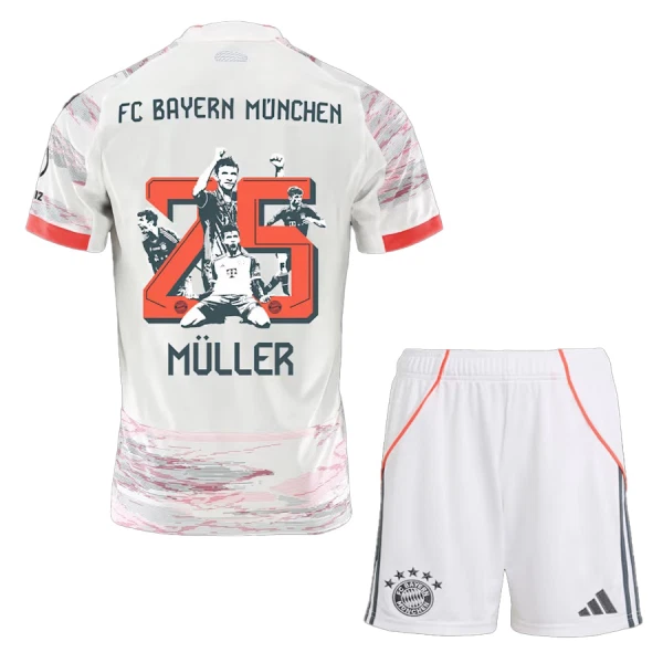 FC Bayern München Thomas Müller 25 Uittenue Kinderen 25/26 Speciaal FC Bayern München Thomas Müller 25 Uittenue Kinderen 25/26 Speciaal