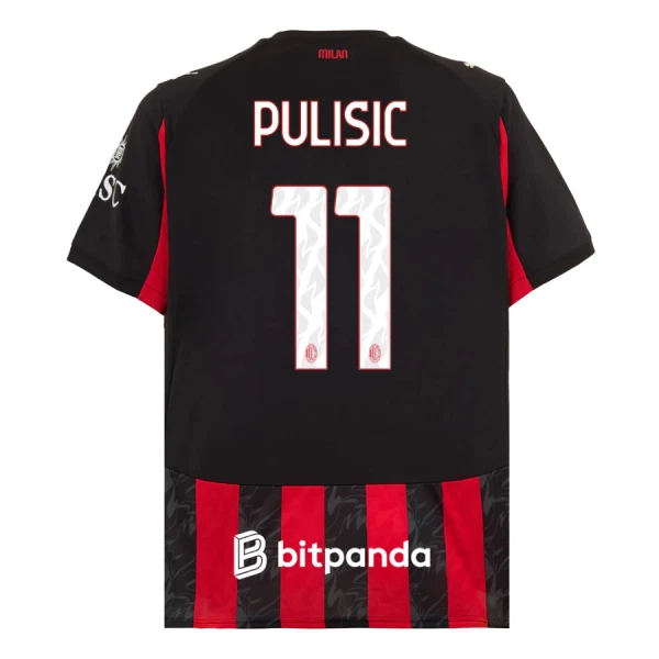 AC Milan Christian Pulišić 11 Thuisshirt 25/26 AC Milan Christian Pulišić 11 Thuisshirt 25/26