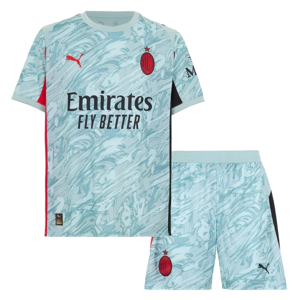 AC Milan Doelman Tenue Kinderen 25/26 Blauw AC Milan Doelman Tenue Kinderen 25/26 Blauw