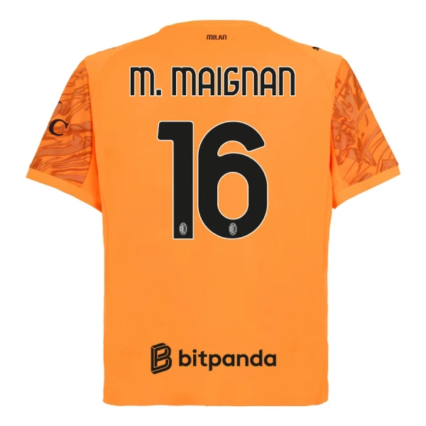 AC Milan M. Maignan 16 Doelman Shirt 25/26 Oranje AC Milan M. Maignan 16 Doelman Shirt 25/26 Oranje