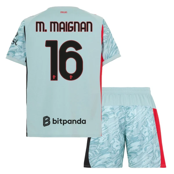 AC Milan M. Maignan 16 Doelman Tenue Kinderen 25/26 Blauw AC Milan M. Maignan 16 Doelman Tenue Kinderen 25/26 Blauw
