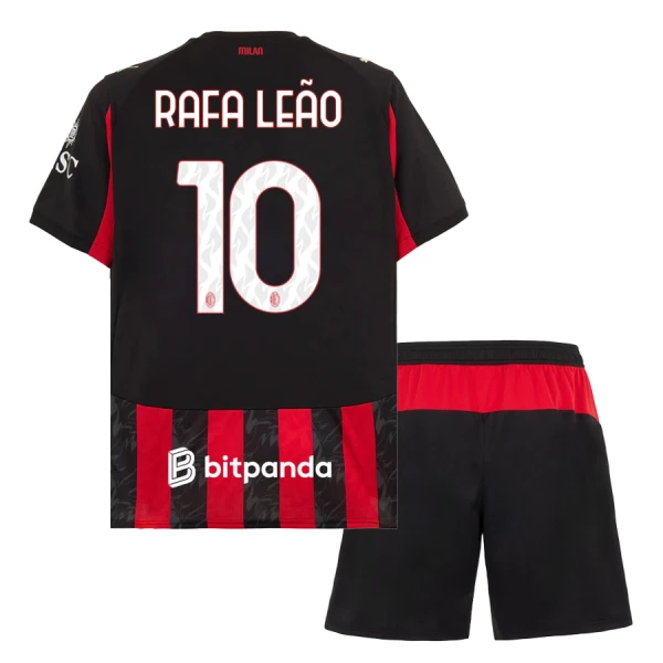 AC Milan Rafael Leão 10 Thuistenue Kinderen 25/26 AC Milan Rafael Leão 10 Thuistenue Kinderen 25/26