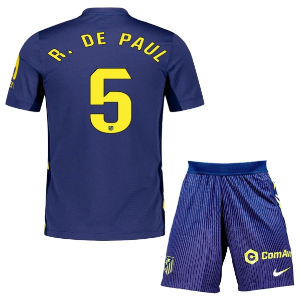 Atlético Madrid Rodrigo de Paul 5 Uittenue Kinderen 25/26 Atlético Madrid Rodrigo de Paul 5 Uittenue Kinderen 25/26