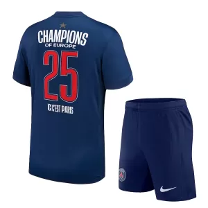 Paris Saint-Germain 1 Star Champions of Europe Thuistenue Kinderen 24/25