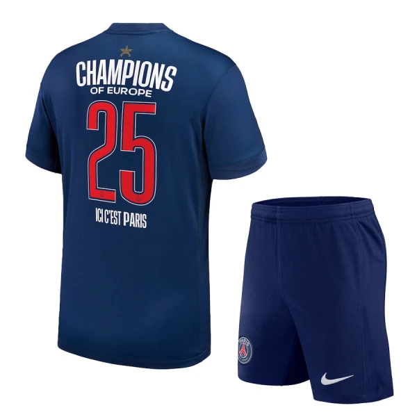 Paris Saint-Germain 1 Star Champions of Europe Thuistenue Kinderen 24/25 Paris Saint-Germain 1 Star Champions of Europe Thuistenue Kinderen 24/25