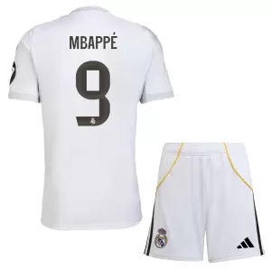 Real Madrid Kylian Mbappé 9 Thuistenue Kinderen 25/26 Real Madrid Kylian Mbappé 9 Thuistenue Kinderen 25/26