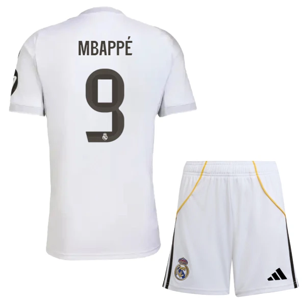 Real Madrid Kylian Mbappé 9 Thuistenue Kinderen 25/26 Real Madrid Kylian Mbappé 9 Thuistenue Kinderen 25/26