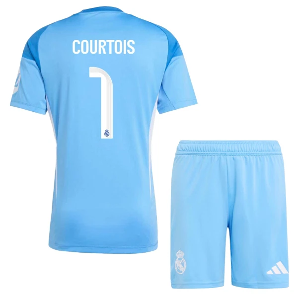 Real Madrid Thibaut Courtois 1 Doelman Tenue Kinderen 25/26 Real Madrid Thibaut Courtois 1 Doelman Tenue Kinderen 25/26