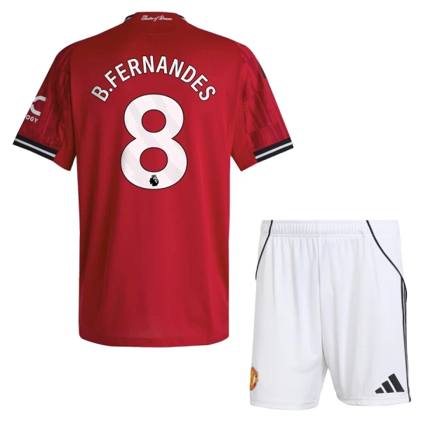 Manchester United Bruno Fernandes 8 Thuistenue Kinderen 25/26 Manchester United Bruno Fernandes 8 Thuistenue Kinderen 25/26