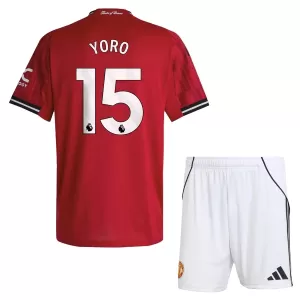 Manchester United Yoro 15 Thuistenue Kinderen 25/26