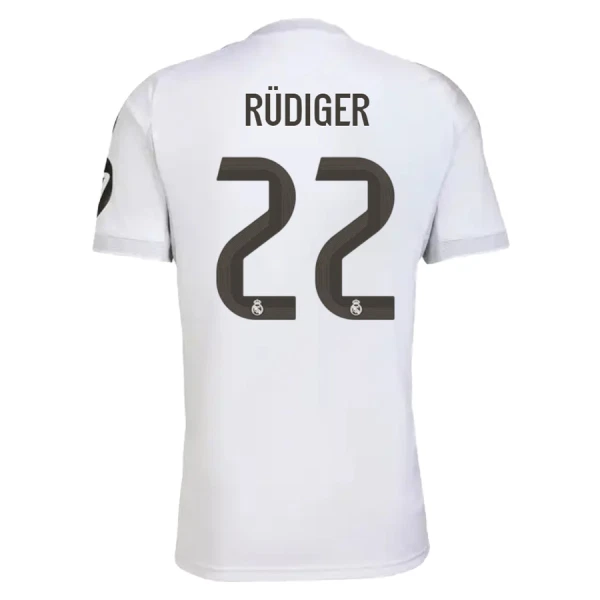 Real Madrid Antonio Rüdiger 22 Thuisshirt 25/26 Real Madrid Antonio Rüdiger 22 Thuisshirt 25/26