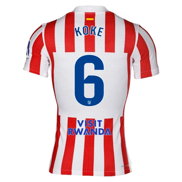 Atlético Madrid Koke 6 Thuisshirt 25/26 Atlético Madrid Koke 6 Thuisshirt 25/26