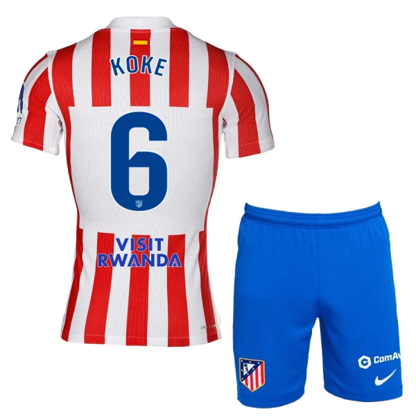 Atlético Madrid Koke 6 Thuistenue Kinderen 25/26 Atlético Madrid Koke 6 Thuistenue Kinderen 25/26
